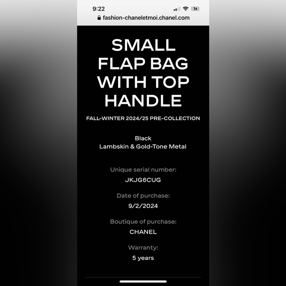 ❗️SOLD❗️Chanel Small Flap Top Handle - New Release 24/25 GIFTABLE - Picture 11 of 17